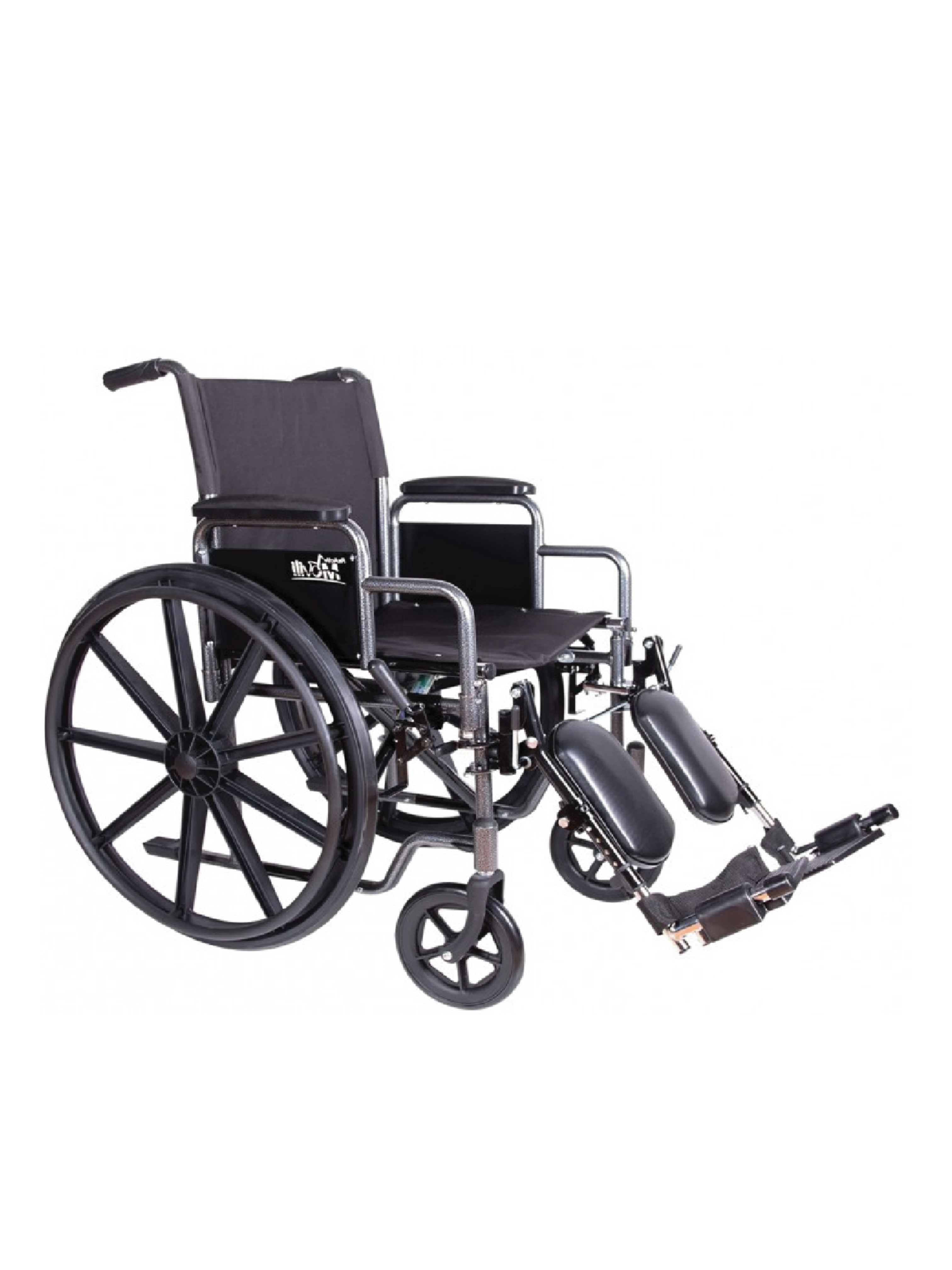 Silla de ruedas con elevapiernas 18″